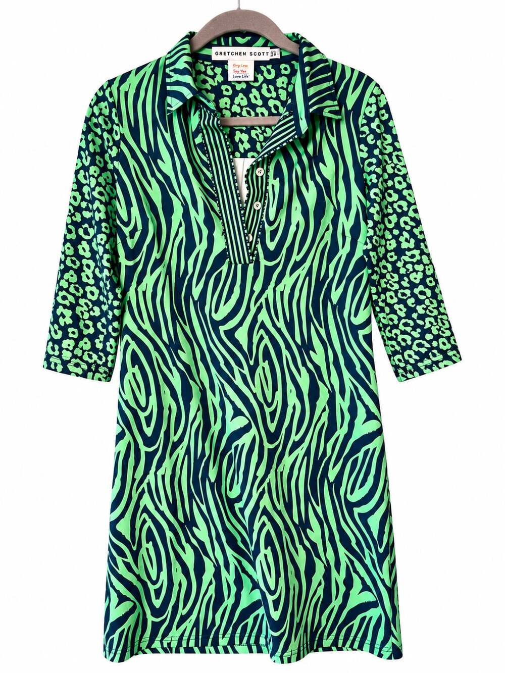 Gretchen Scott Dress Size XS Zebra Leopard Print
